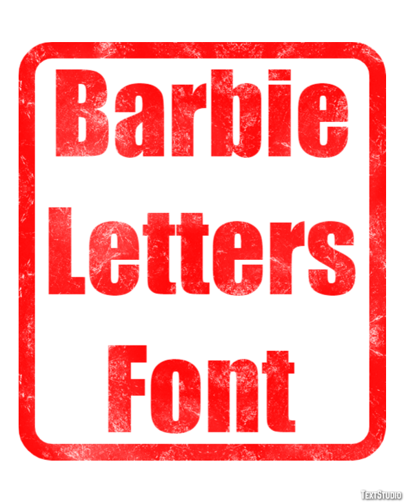 Barbie Letters Font Efekt tekstowy