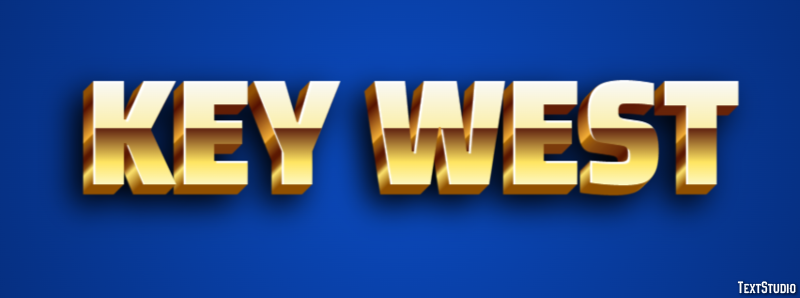 Key West Effetto testo
