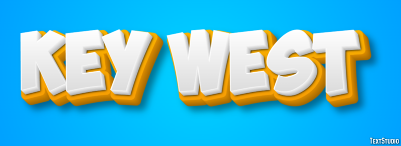 Key West Effetto testo