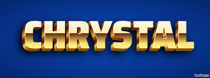 Chrystal Effetto testo