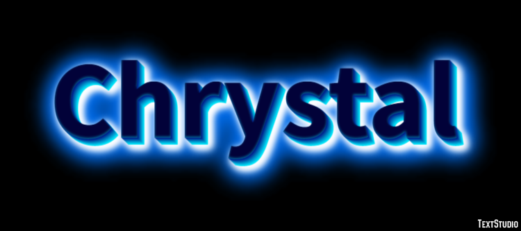 Chrystal Effet de Texte