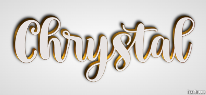 Chrystal Effetto testo
