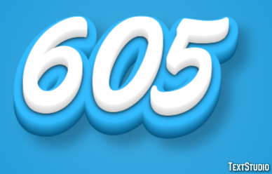 605 Text Effect
