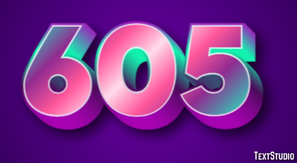 605 Text Effect