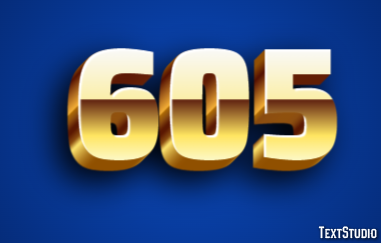 605 Text Effect