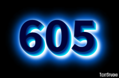 605 Text Effect