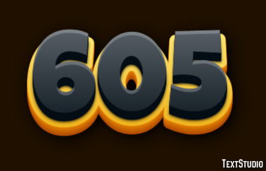 605 Text Effect
