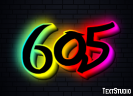 605 Text Effect