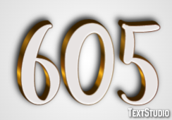 605 Text Effect