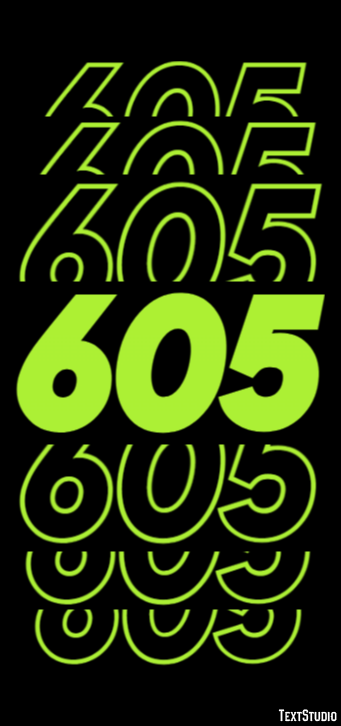 605 Text Effect