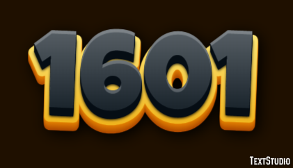 1601 Text Effect