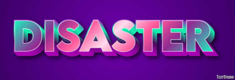 Disaster Text Effect