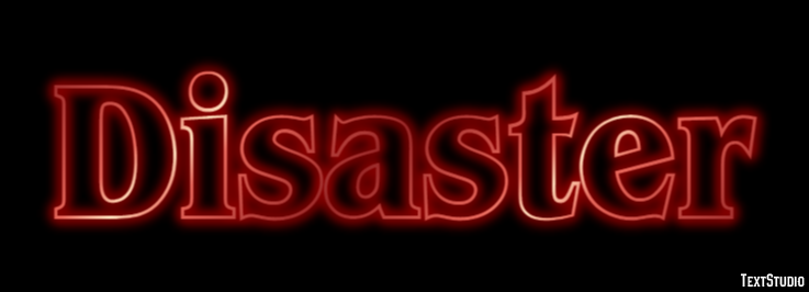 Disaster Text Effect