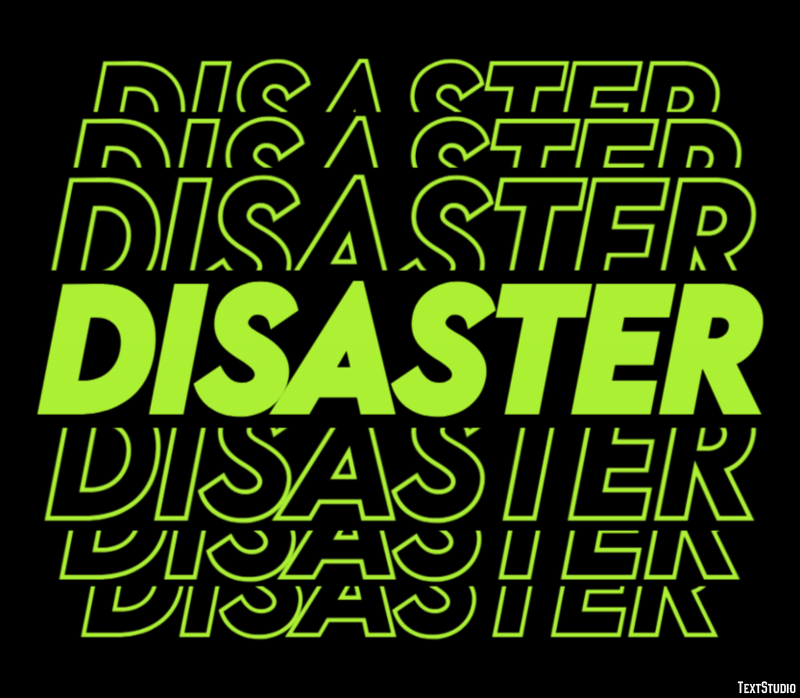 Disaster Metin Efekti