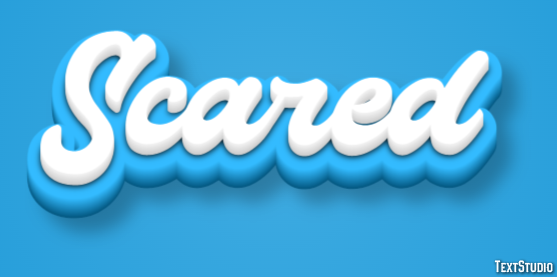 Scared Efeito de texto