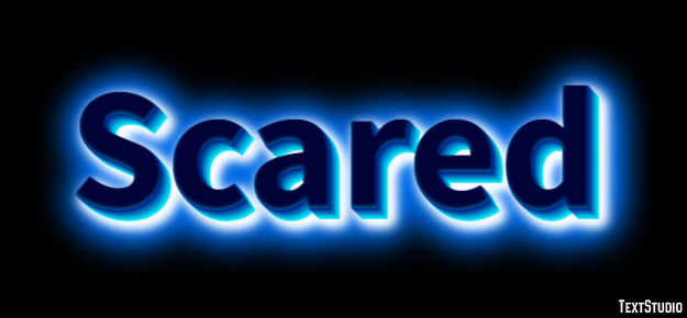 Scared Efeito de texto