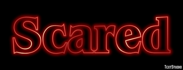 Scared Efeito de texto