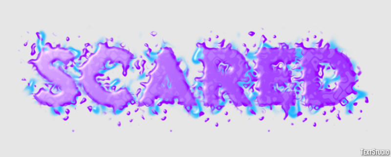 Scared Efeito de texto