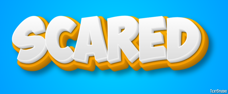 Scared Efeito de texto