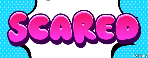Scared Efeito de texto