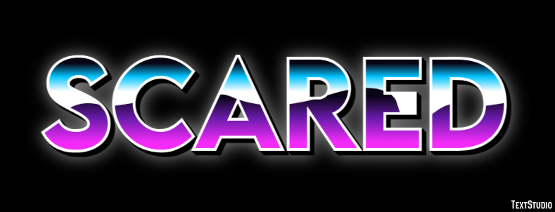 Scared Efeito de texto