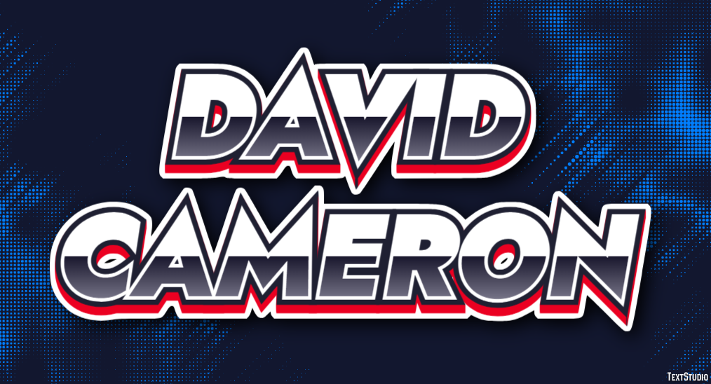 David Cameron Text Effect