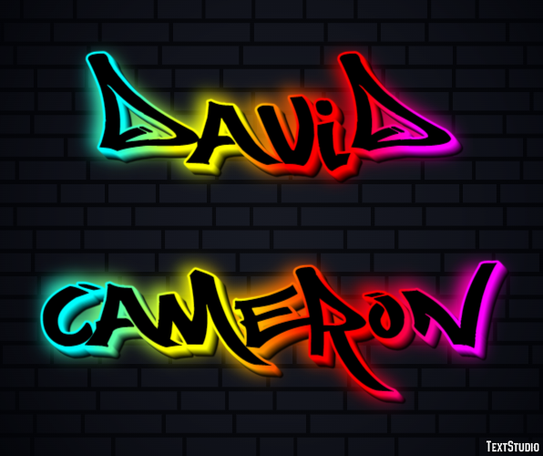 David Cameron Efecto de Texto