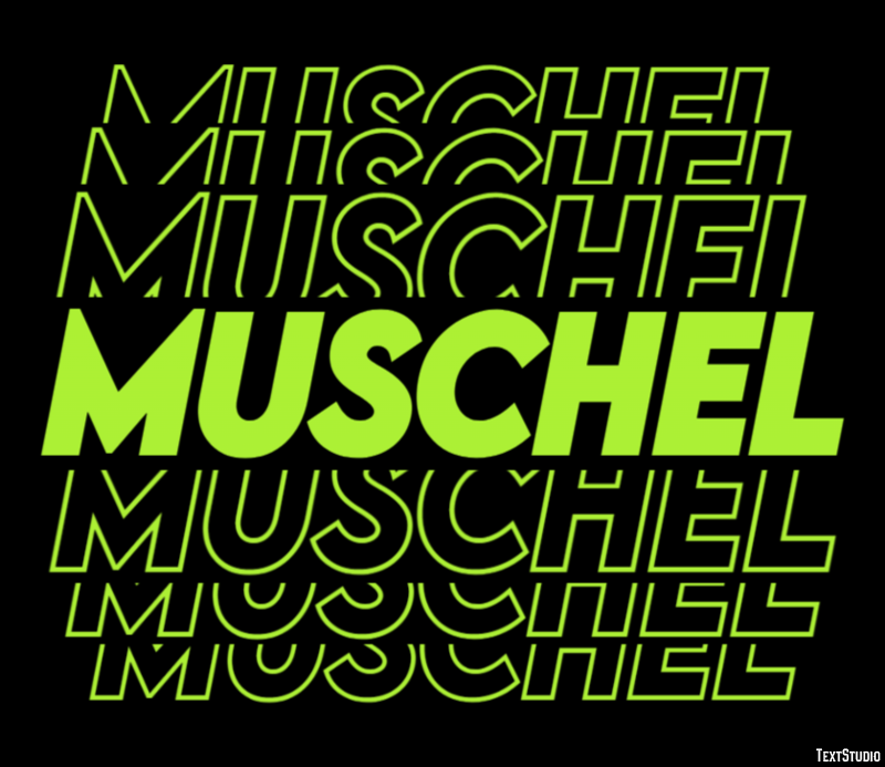 Muschel Effetto testo