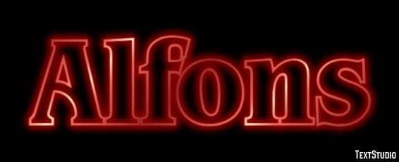 Alfons Efekt tekstowy