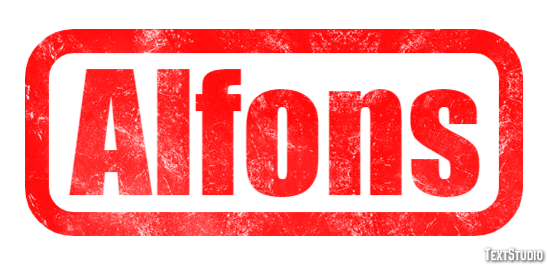 Alfons Efekt tekstowy