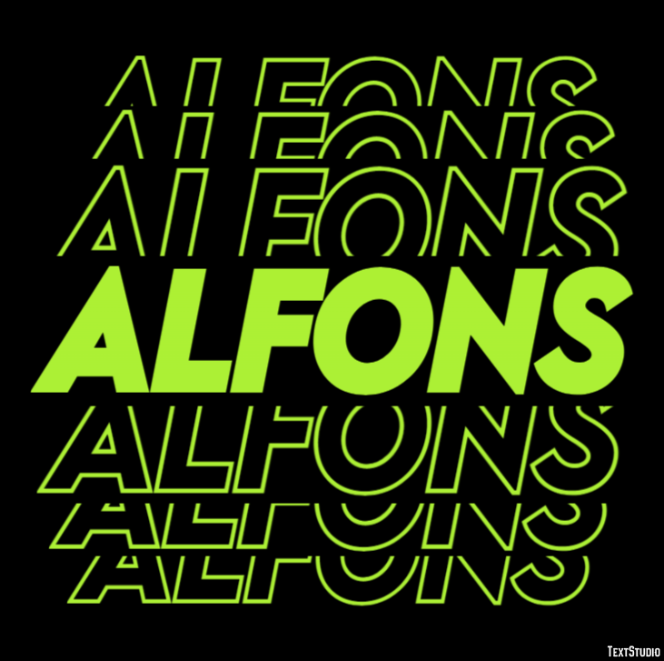 Alfons Efekt tekstowy