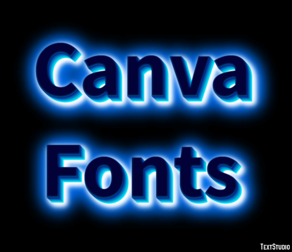 Canva Fonts テキスト効果