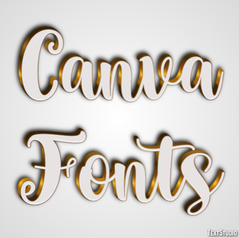 Canva Fonts Эффект текста