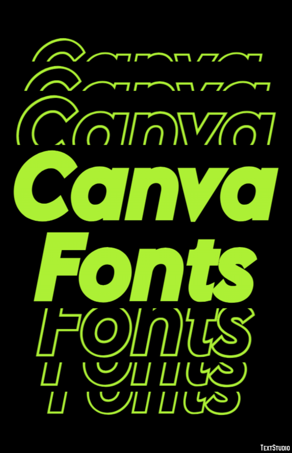 Canva Fonts テキスト効果