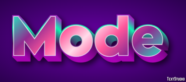 Mode Text Effect