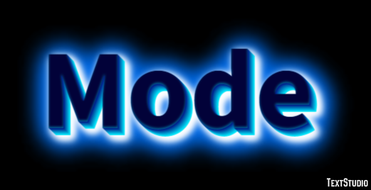 Mode Эффект текста