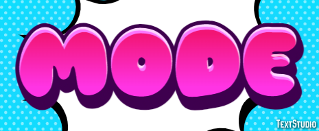 Mode Эффект текста