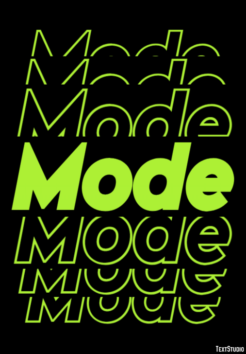 Mode Text Effect