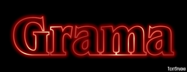 Grama Efeito do texto