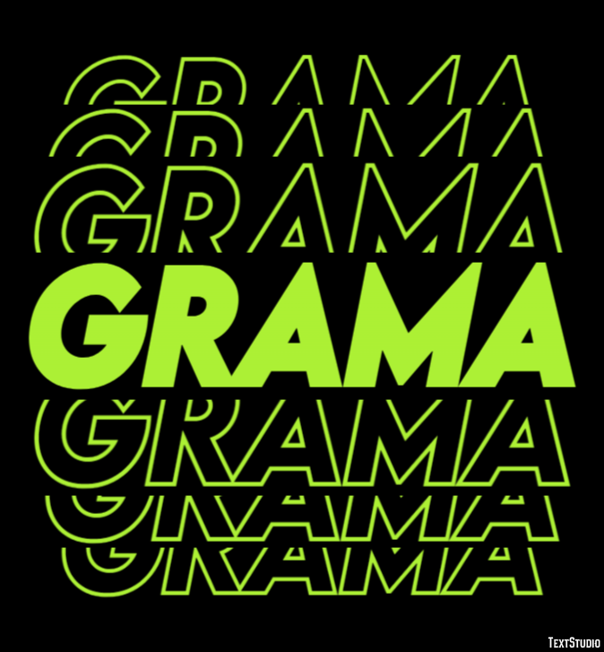 Grama Efeito do texto