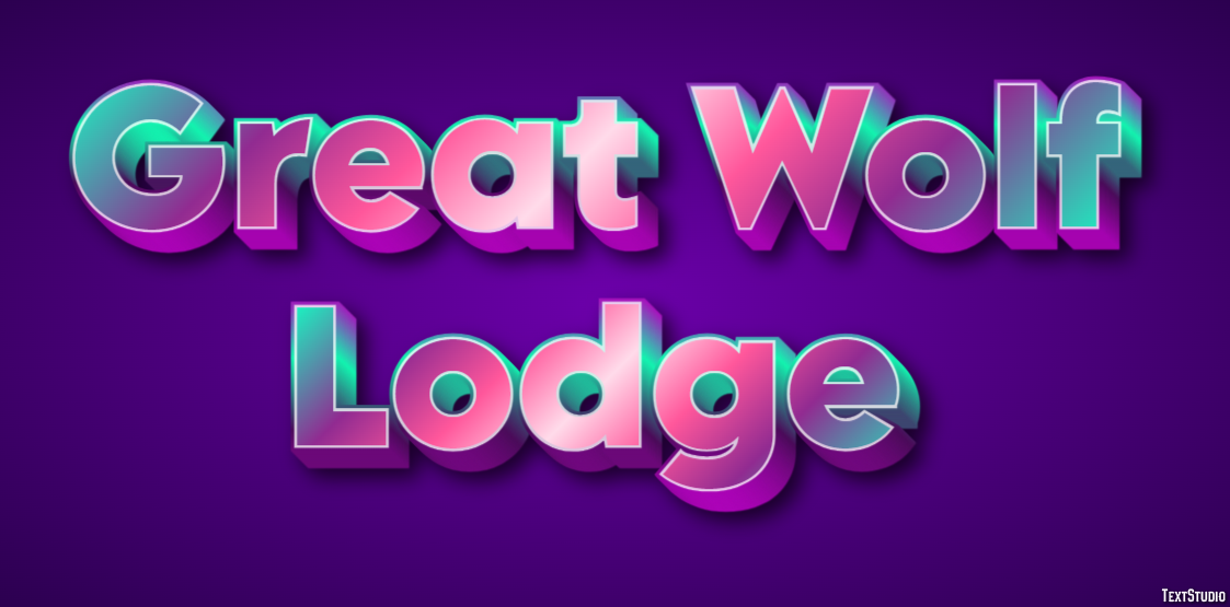 Great Wolf Lodge Efeito de texto