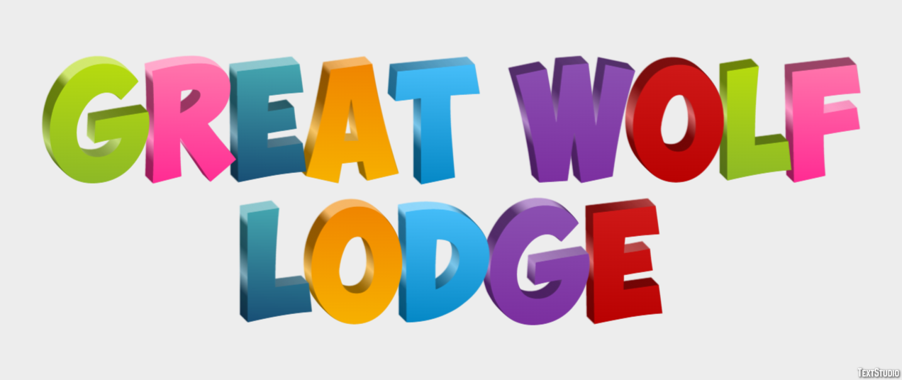 Great Wolf Lodge Efeito de texto