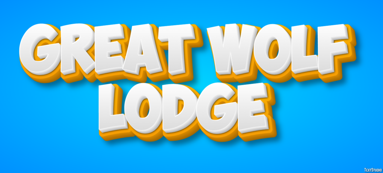 Great Wolf Lodge Texteffekt