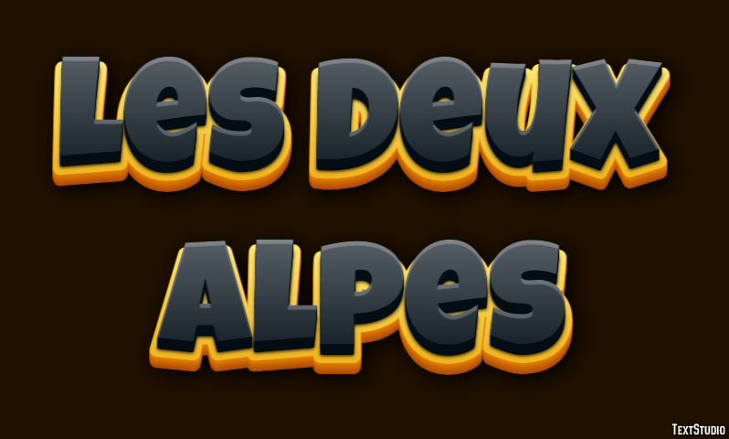 Les Deux Alpes Efekt tekstowy