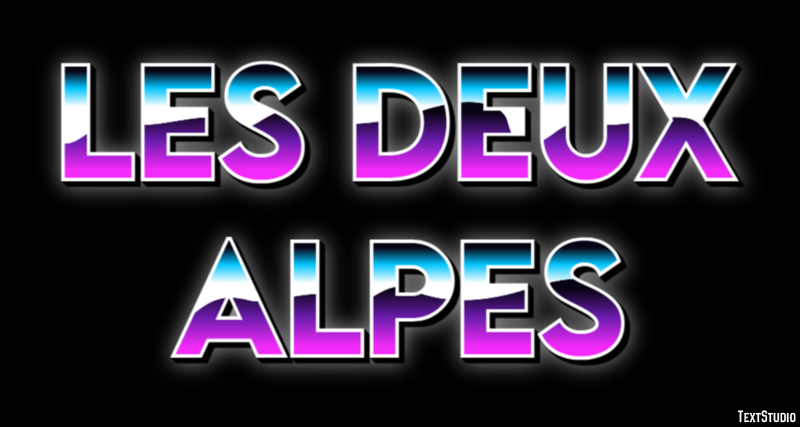 Les Deux Alpes Efekt tekstowy