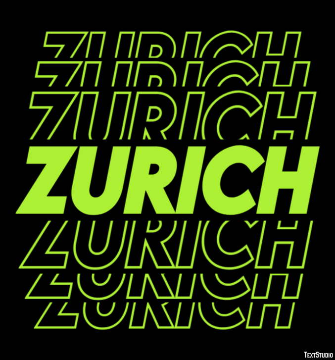 Zurich Efekt tekstowy