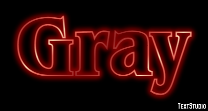 Gray Efekt tekstowy