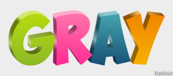 Gray Text Effect