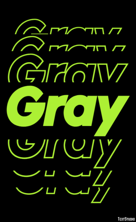 Gray Text Effect