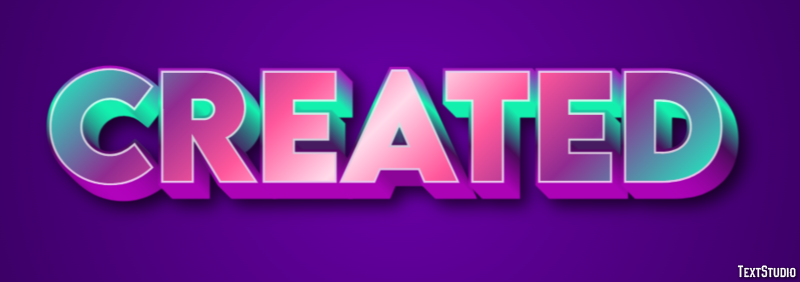 Created Effet de Texte